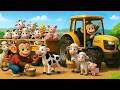 Monkey Farmer Fixes Tractor and Move a Horse &amp; Gentle Care | Farm Life 🐒