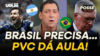 ARGENTINA E ESPANHA TÊM IDENTIDADE DE JOGO, E O BRASIL PRECISA DISSO! DISPARA PVC
