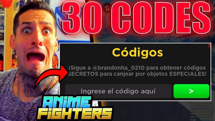 Códigos Anime Fighters Agosto 2023 ▷ Lista completa e atualizada