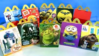 12 minutes Unboxing Happy Meal Toys