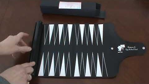 Travel Backgammon Video #travelbackgammonsetleatherbackgammonboardgamerollup