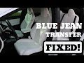 Tesla Vegan Leather White Seats - Blue Jeans Transfer FIXED!