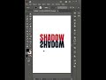 text shadow effect in illustrator short reels video