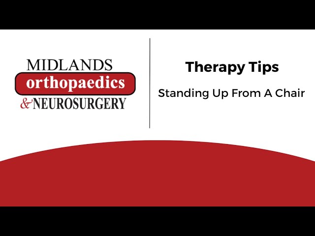 Therapy Tips - Standing Up From a Chair