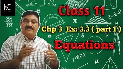 Class 11 | Maths Sindh Karachi Board | Chapter 3 , Ex : 3.3 | Part 1 | Lecture no.2 || By SlR SHAHID