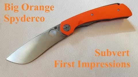 Spyderco Subvert First Impressions