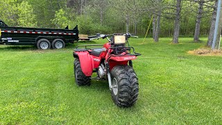 Honda big red 250 little ride showing the fence (IN MEXICO)