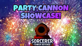 Party Cannon Showcase In Sorcerer Tower Defense screenshot 1