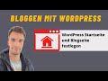 Bloggen mit WordPress: Startseite und Blogseite festlegen