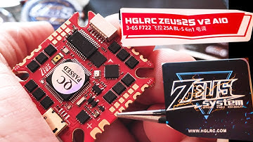 HGLRC ZEUS 25A V2 AIO Flight Controller + ESC | AEOLUS 1404 2800KV Brushless Motors for VEYRON 30 CR