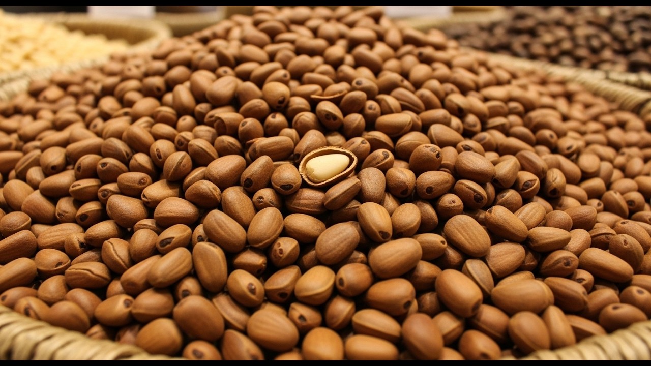 How Pine Nuts are Grown | From Flowering to Super Large Ripe Pine Nuts Harvest