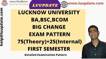 LU|EXAM|BA|BSC|BCOM|NEP|PATTERN|2021|GVT|GUIDELINE|#LUCKNOWUNIVERSITY @luupdate