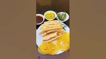 Jethalal Style Jalebi Fafda With Papaya Sambharo Mirch Imly Ki Chutney Shorts Food Trending 