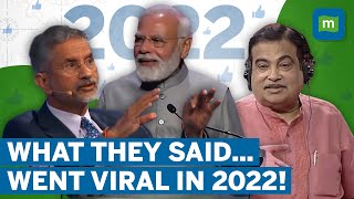 Most Viral Speeches Of 2022! | Jaishankar's Tough Stance, PM Modi In Denmark And Gadkari's Promises