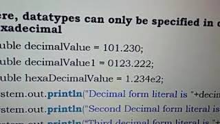 Building blocks of java