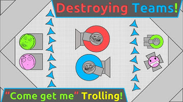 TROLLING TEAMS IN MAZE & AUTO TRAPPER GAMEPLAY - Diep.io Vlog #3