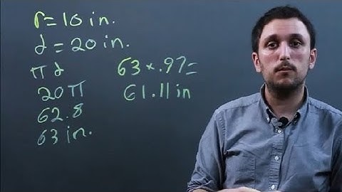 How to Calculate Rolling Circumference of Tires : Solving Math Problems