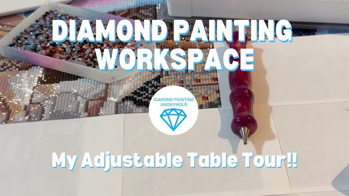 How I set up my drafting table for diamond painting! 