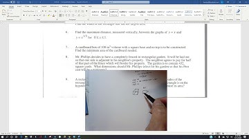 Wilson Calculus AB/BC: Optimization Part II