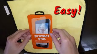 Protect Onn. How to apply protect onn. glass screen protector | iPhone