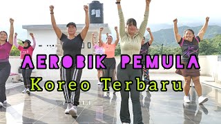 AEROBIK PEMULA KOREO TERBARU // SEMANGAT BAKAR LEMAK @monixbara #aerobikterbaru 