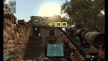 Nice Gameplay on Erosion 1v1   Quick Scope + Knife Throw   Call Of Duty MW3