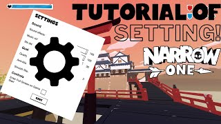 Narrow One Setting Tutorial