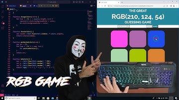 ASMR Programming - Coding RGB Color Game Javascript - No Talking