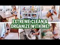 EXTREME CLEAN & ORGANIZE WITH ME | REFRIGERATOR RESTOCK | MRS. MEYER'S CLEANING