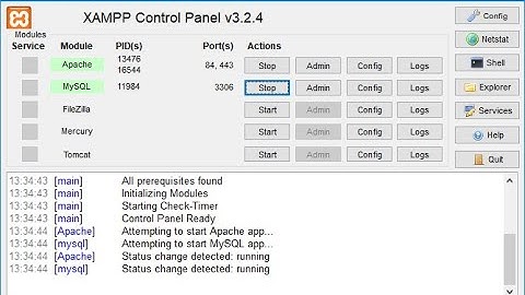 Установка XAMPP для работы с базой данных MySQL или MariaDB