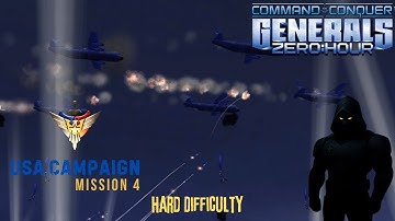4. Command & Conquer : Generals Zero Hour - USA Campaign Mission 4 (Hard Difficulty)