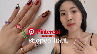 Shopee Haul AKSESORIS AESTHETIC START 20.000 AJA!✨ (Cincin, Gelang, Kalung)