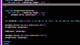 JavaScript F7 Del4 Bubblesort