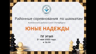 Районные соревнования Колпинского района Санкт-Петербурга по шахматам &quot;Юные надежды&quot; IV этап