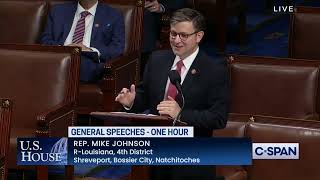 Famous Congressman Johnson leads a Special Order on the House Floor Profile