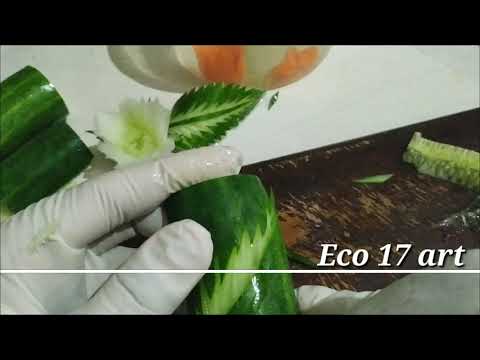 Cara Membuat Daun Dari Kulit Timun