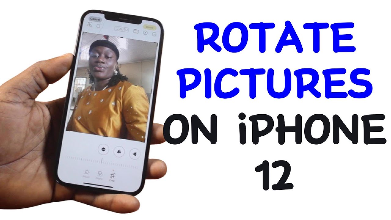 How to rotate pictures on iphone 12 youtube