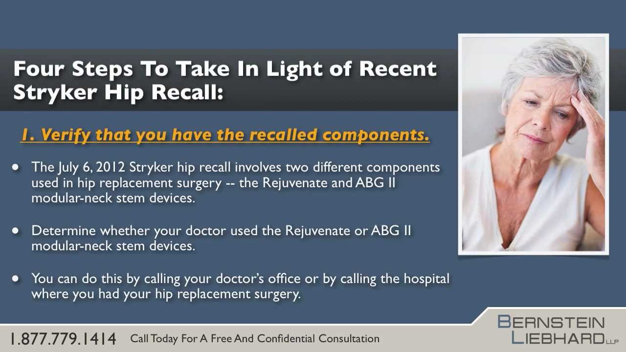 Stryker Hip Replacement Lawsuit Stryker Hip Recall Lawyer YouTube