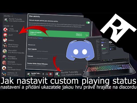 Jak nastavit CUSTOM PLAYING STATUS na Discordu – nastavení Discord (tutoriál)