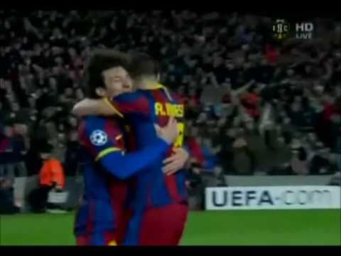 superb LIONEL MESSI GOAL barcelona arsenal 3-1 8-3-2011 iniesta assist