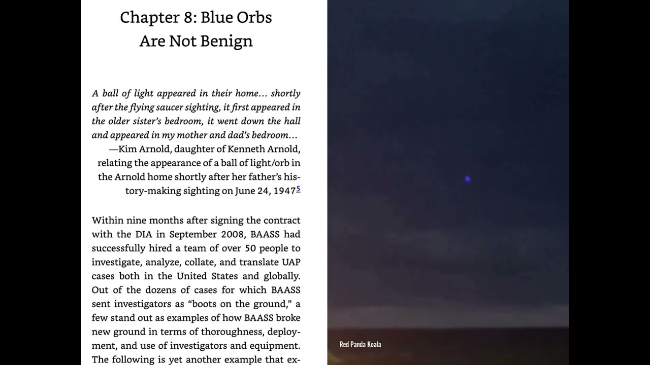 "Blue Orbs Are Not Benign" James Lacatski AAWSAP lead