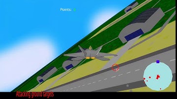 Fighter jet game demo made in Blender