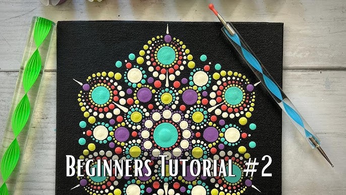 Dot Painting Kit - Beginner Tutorial 1 For Brand New Dotting Artists 