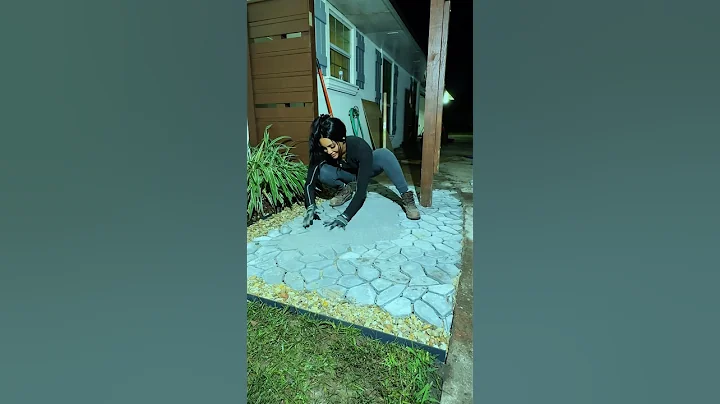 DIY walkway that anyone can do.. #diy thumbnail