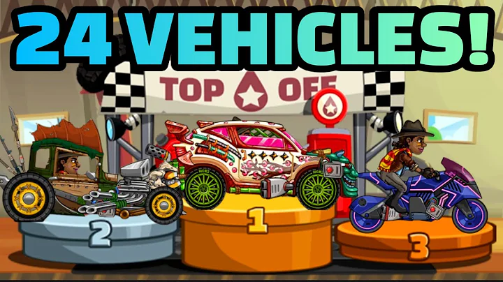 RANKING ALL 24 VEHICLES FOR GRINDING CUPS- Hill Climb Racing 2