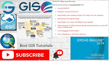 How to launch or load or add Image to Erdas Software/ Introduction to Erdas imagine software  2014