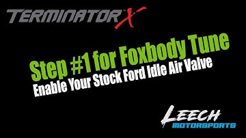 Must Watch: Factory Ford Idle Air Control Valve Configuration with Foxbody Holley Terminator X