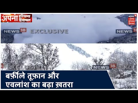 Himachal में भारी बर्फ़बारी के बाद बर्फ़ीले तूफ़ान और एवलांश का बढ़ा ख़तरा | Apna Haryana Himachal