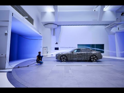 Испытание в аэродинамической трубе BMW i7