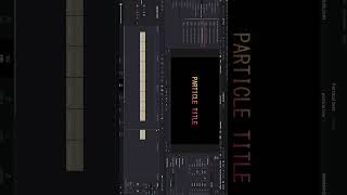 Davinci Resolve free Text partical effect  #creativefx #trendingvideo #davinciresolve